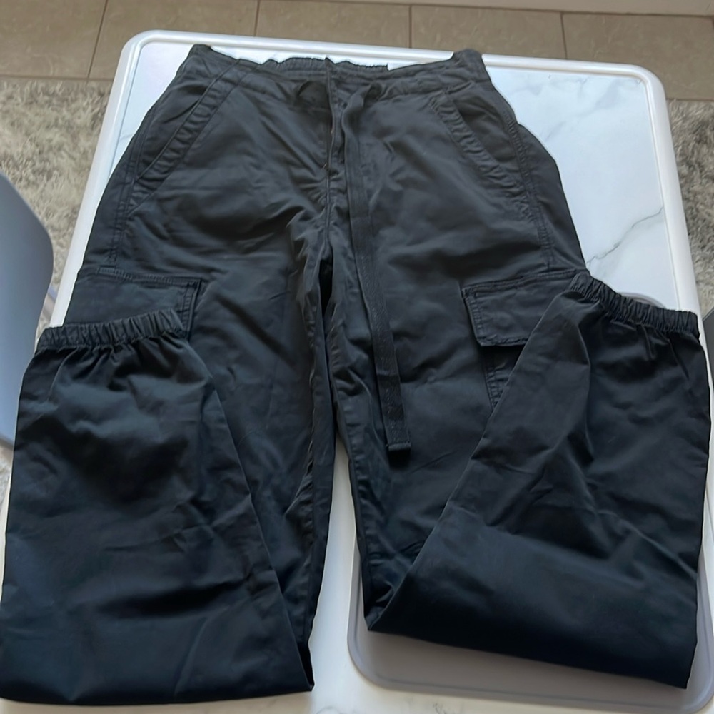 American Eagle Outfitters Black Cargo Joggers
